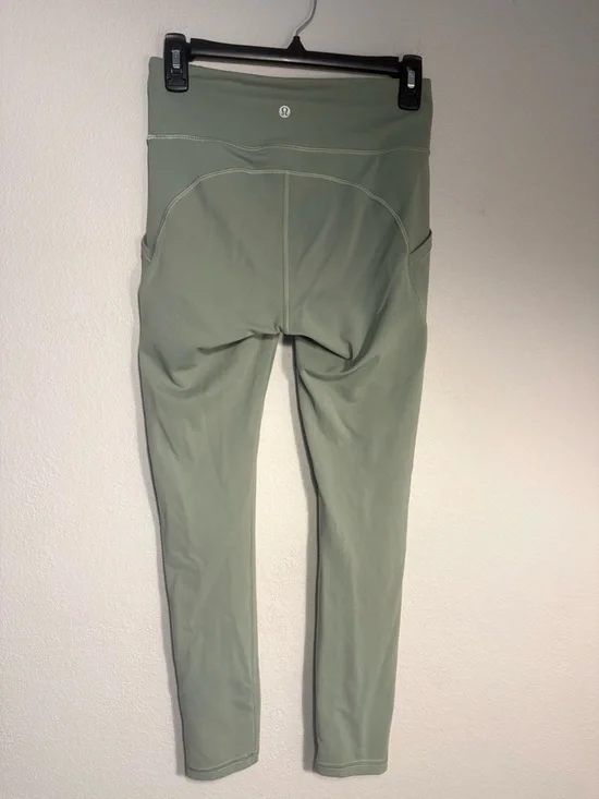 Lululemon Invigorate High-Rise Tight 25” 6 gray sage athleisure gym running - Picture 2 of 6